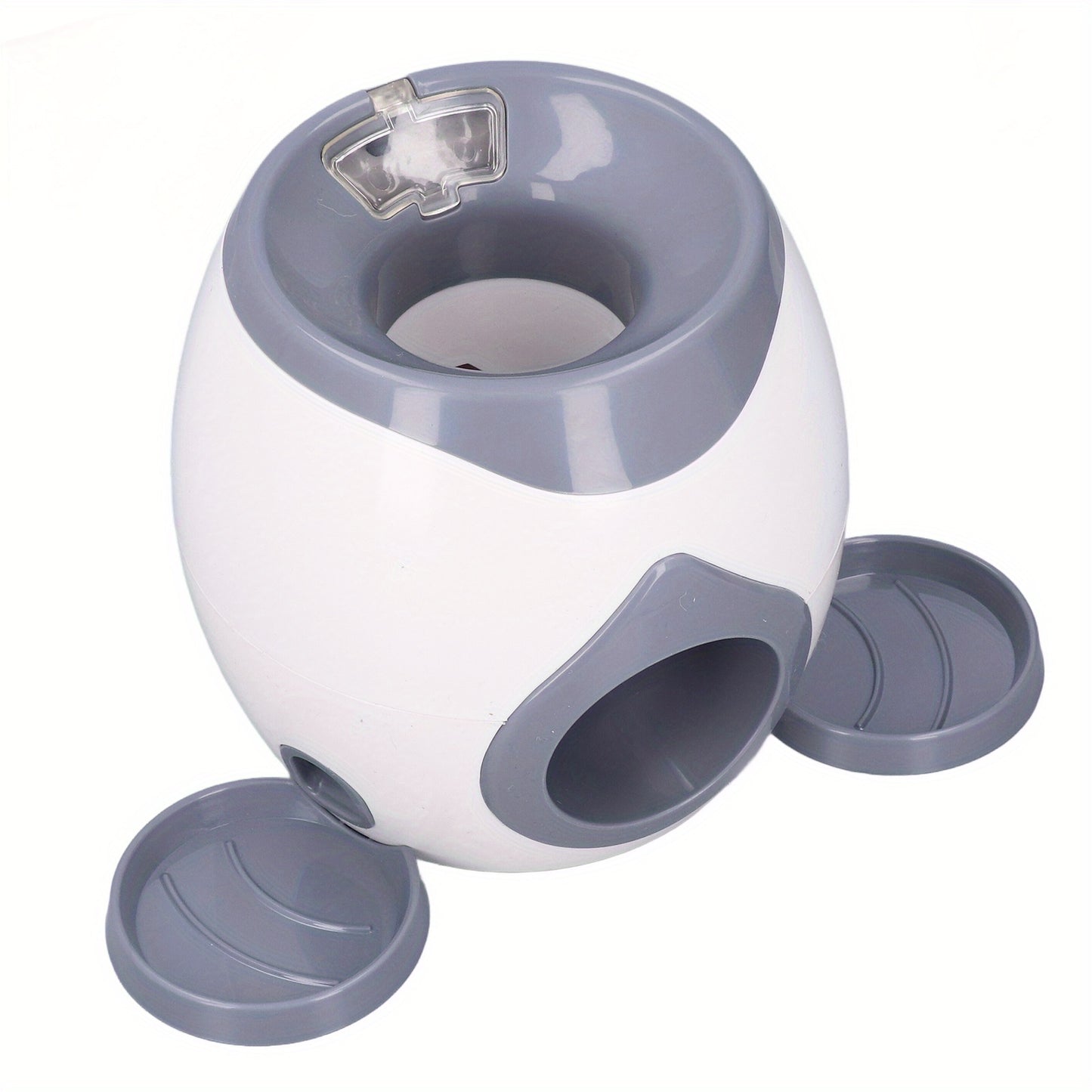 Interactive Cat Ball Feeder With 2 Balls - Slow Feed Training Dispenser & Food Scoop, Durable Plastic Construction