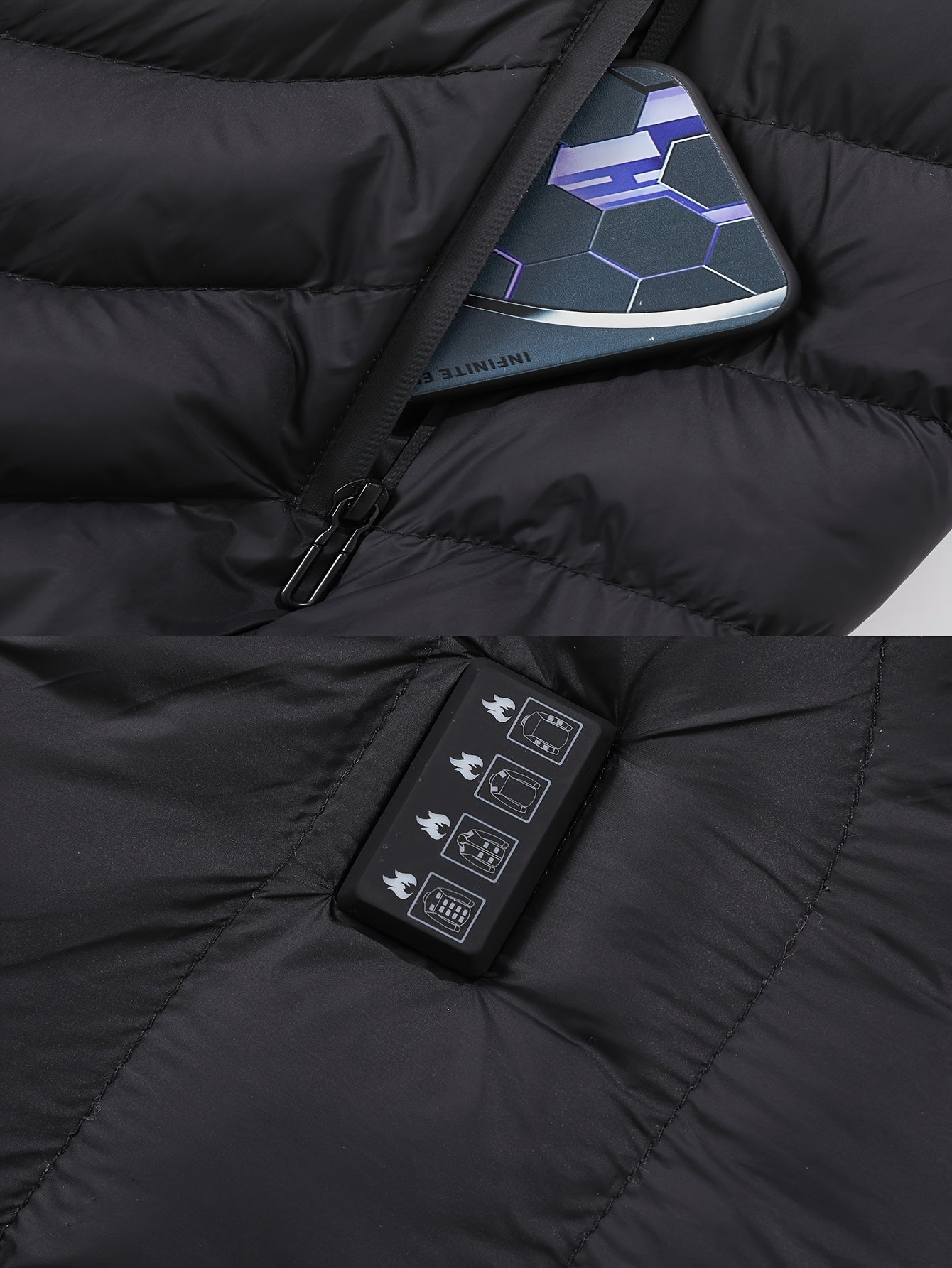Men’s Smart Heated Jacket with 21 Heating Zones