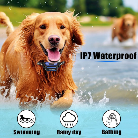 E-FENCE GPS Wireless Dog Fence,Dog Collar Electric Fence,Electric Wireless Pet Fence for All Breeds Dogs,Pet Containment System,Waterproof,Adjustable Warning Strength