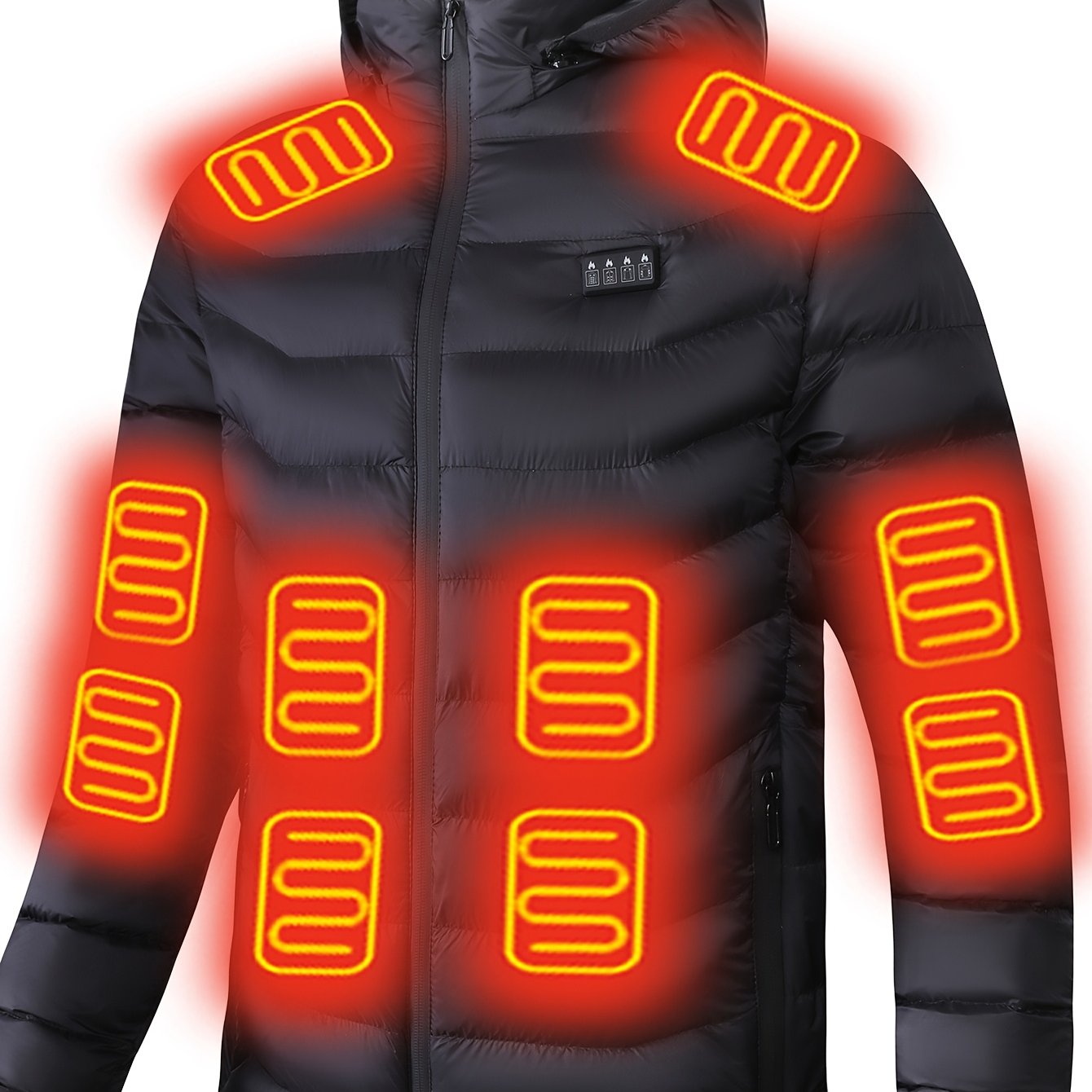 Men’s Smart Heated Jacket with 21 Heating Zones