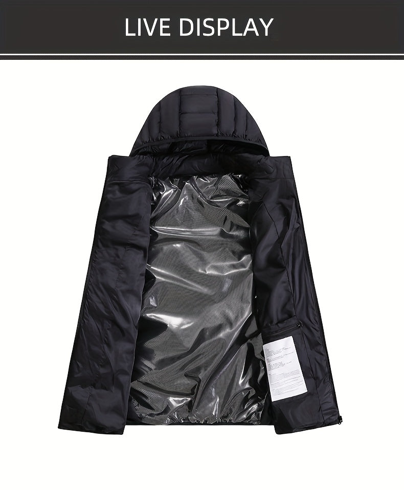 Men’s Smart Heated Jacket with 21 Heating Zones