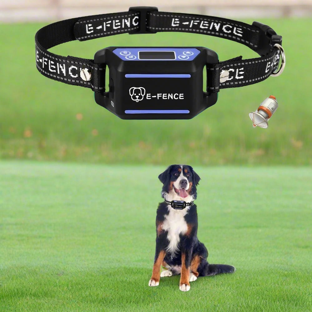 GPS Wireless Dog Fence,Dog Collar Electric Fence,Electric Wireless Pet Fence for All Breeds Dogs,Pet Containment System