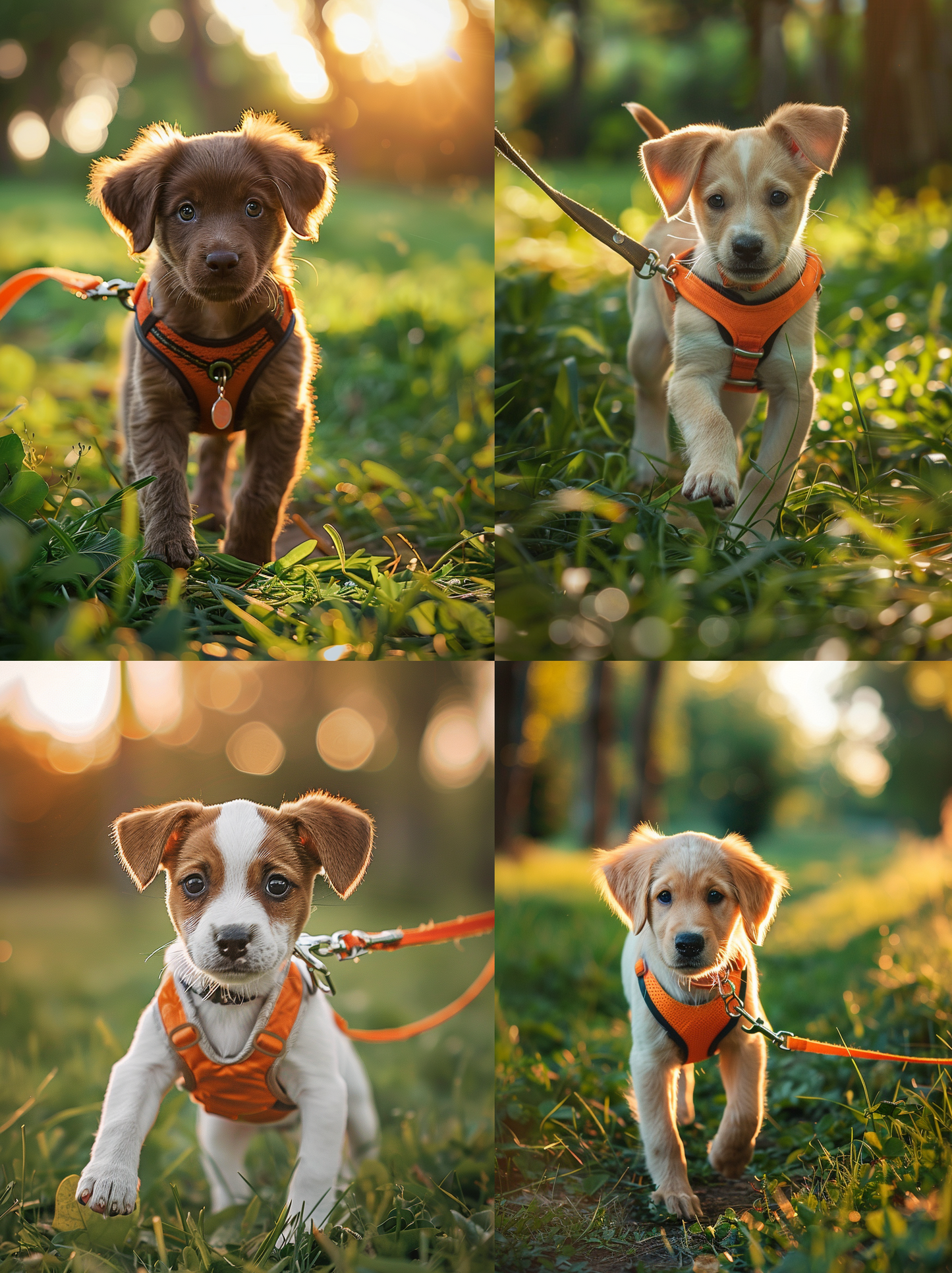 Puppy Harness and Leash Set