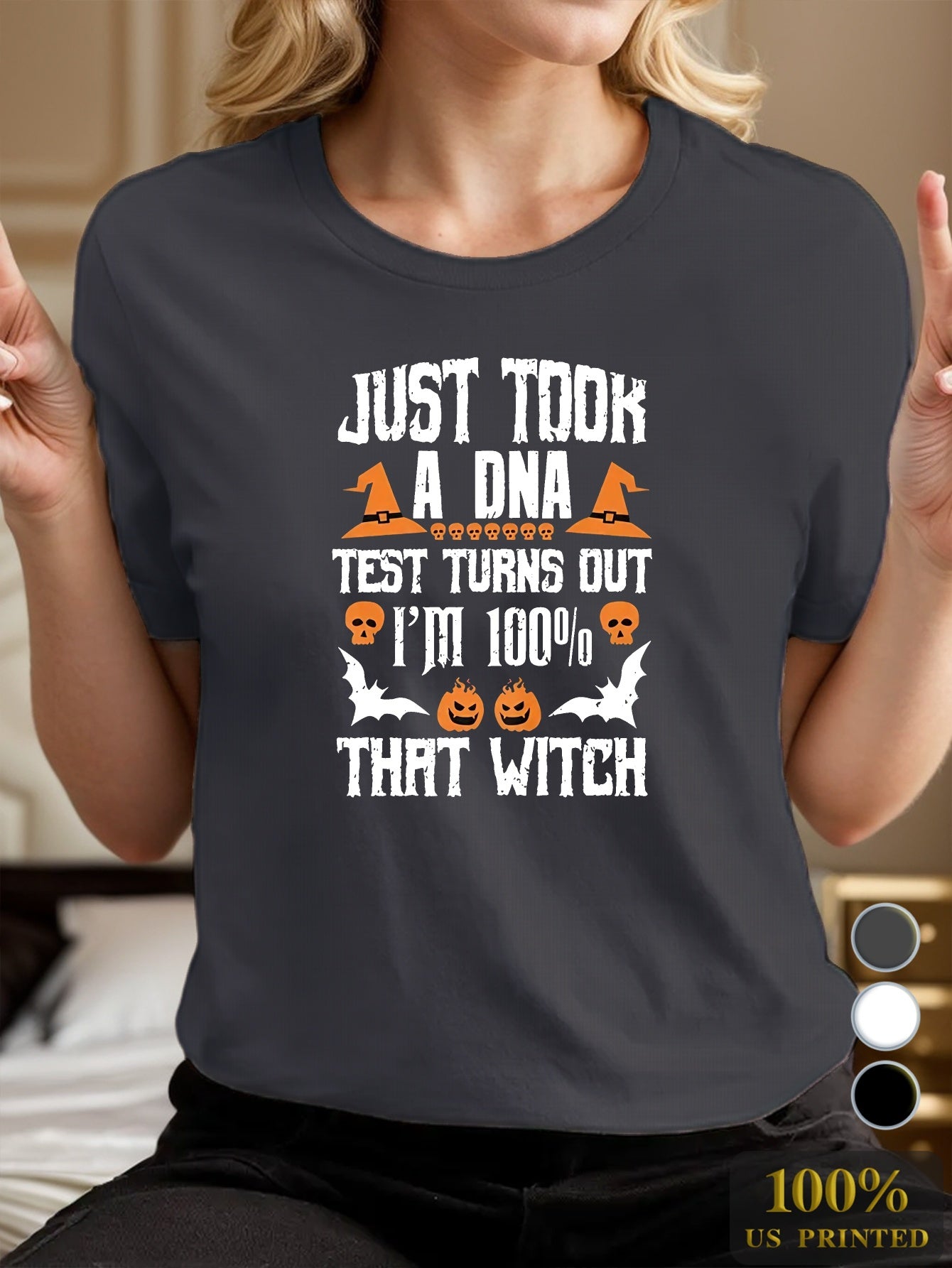 Halloween Witch Ladies Size Front Shoulder Fit