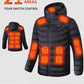 Men’s Smart Heated Jacket with 21 Heating Zones