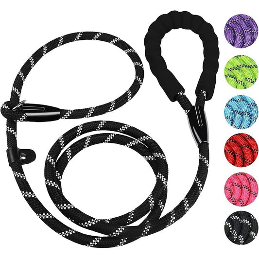Premium Heavy Duty 6 FT Rope Dog Leash with Padded Handle