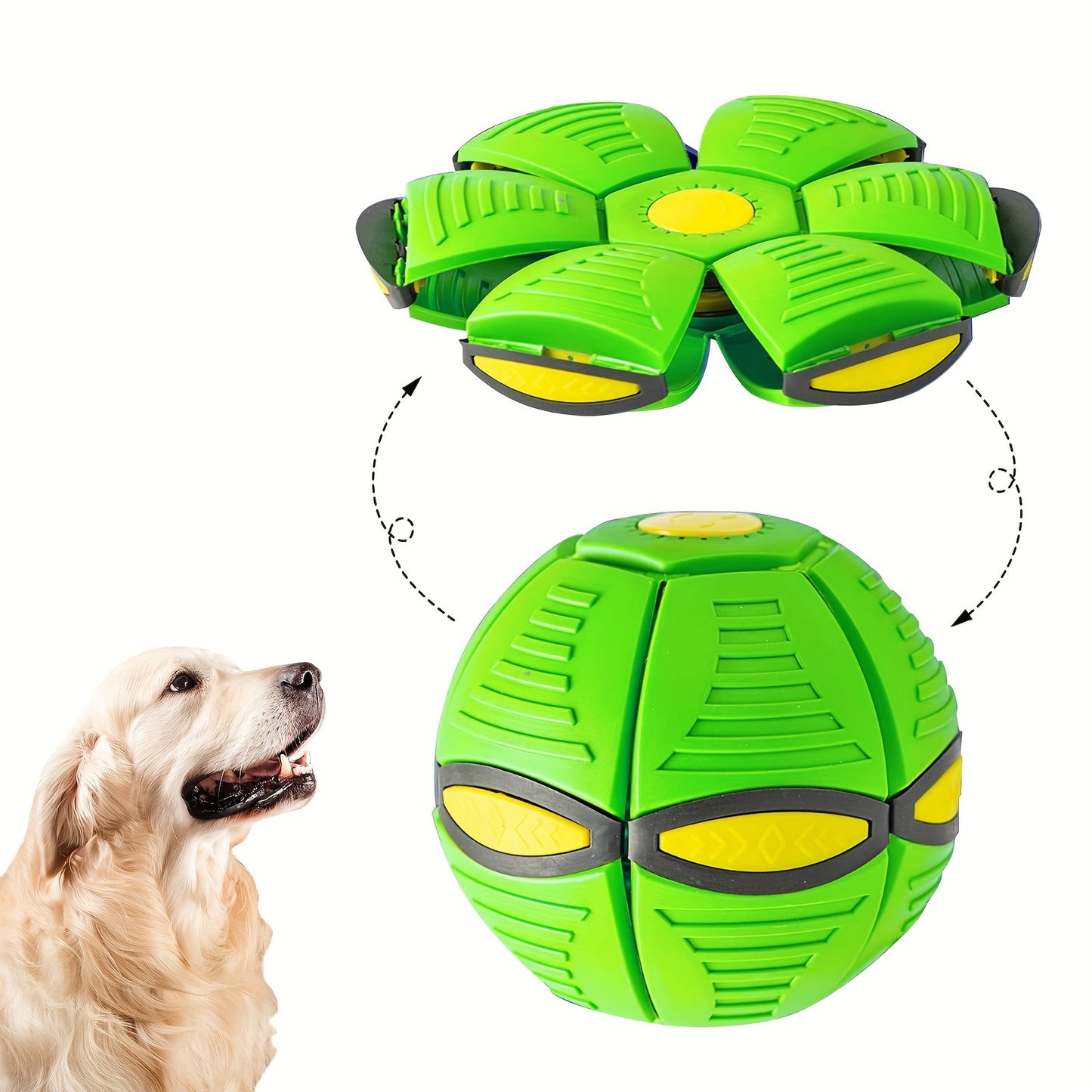 Flying Saucer Bounce Ball, Pet Toy Flying Saucer Ball for Dogs, Bouncy balls