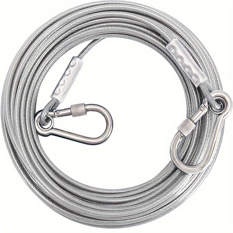 Power Dog Leash With Steel Frame 15, 20, 30, 40, 100 Ft Heavy Duty Leash Up To 250 Lbs Training Yard And Patio