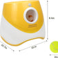 Automatic Dog Ball Launcher,Interactive Dog Tennis Ball Throwing Machine,Interactive Dog Ball Indoor&Outdoor Thrower Distance 10-30Ft for Small and Medium Dogs with 6 X 2 Inch Balls(Orange)
