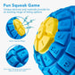 Tough Durable Ball Toy for Aggressive Chewers, Natural Rubber Chew Toy for Medium/Large Dogs, 3.5" Diameter Helps with Separation Anxiety and Boredom, Dishwasher Safe, Blue