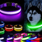 LED Adjustable Dog Collar Blinking Flashing Light up Glow Pets Safety Waterproof