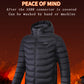 Men’s Smart Heated Jacket with 21 Heating Zones