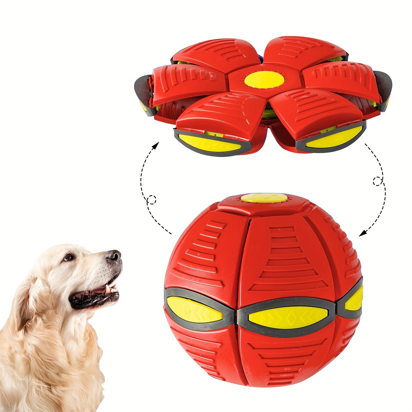 Flying Saucer Bounce Ball, Pet Toy Flying Saucer Ball for Dogs, Bouncy balls