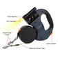 3M Dual Dog Leash Roulette: Double-Ended Retractable Leash with Flashlight & Waste Bag Holder