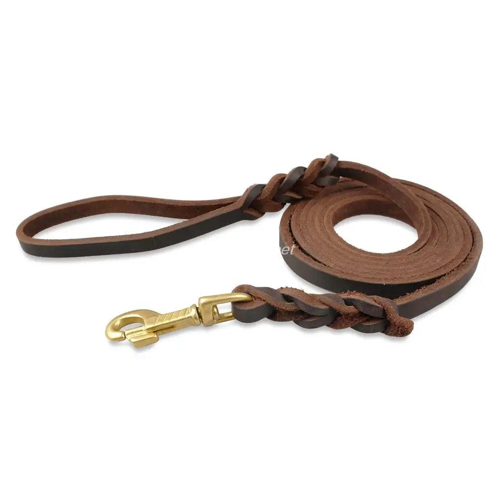 "Quality leather leash for your beloved dog"