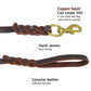 Stylish braided leash for dogs of all sizes.