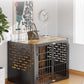 Modern Wooden Dog Crate | Decorative Pet House & End Table for Large & Medium Dogs