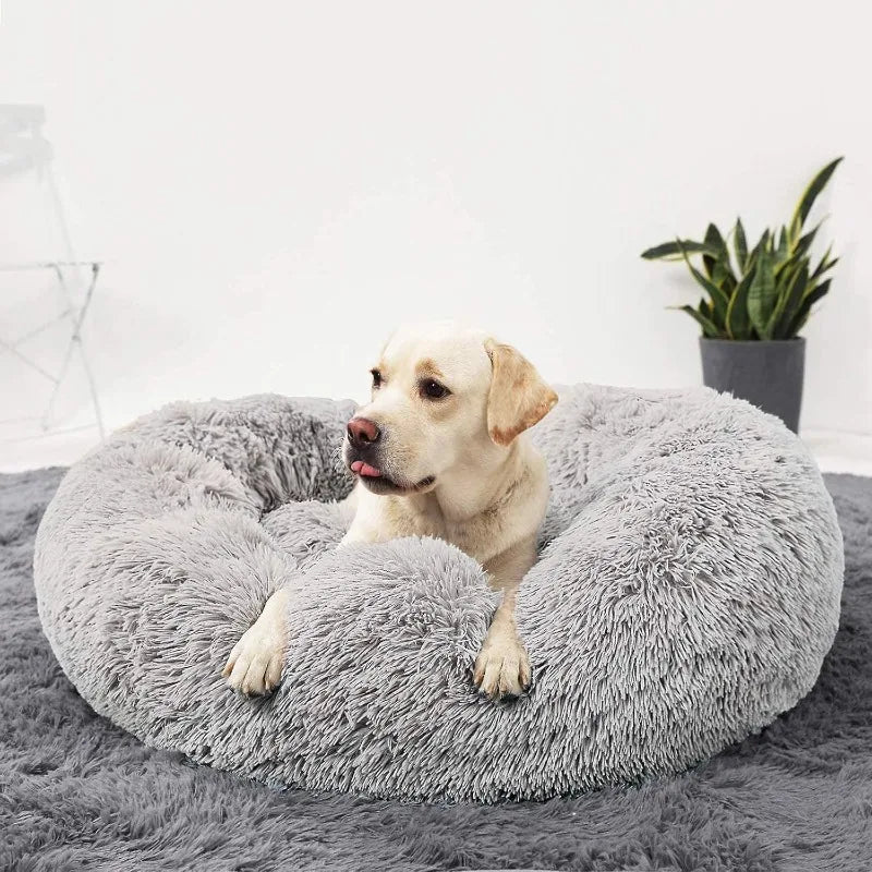 Calming Donut Dog Beds Cuddler, Dog Beds for Medium Large Dogs, Indoor Dog Calming Beds Large,30''