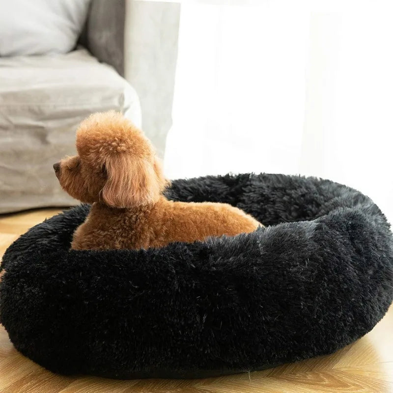 Calming Donut Dog Beds Cuddler, Dog Beds for Medium Large Dogs, Indoor Dog Calming Beds Large,30''