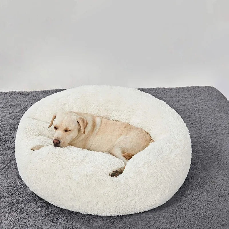 Calming Donut Dog Beds Cuddler, Dog Beds for Medium Large Dogs, Indoor Dog Calming Beds Large,30''