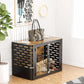 Modern Wooden Dog Crate | Decorative Pet House & End Table for Large & Medium Dogs