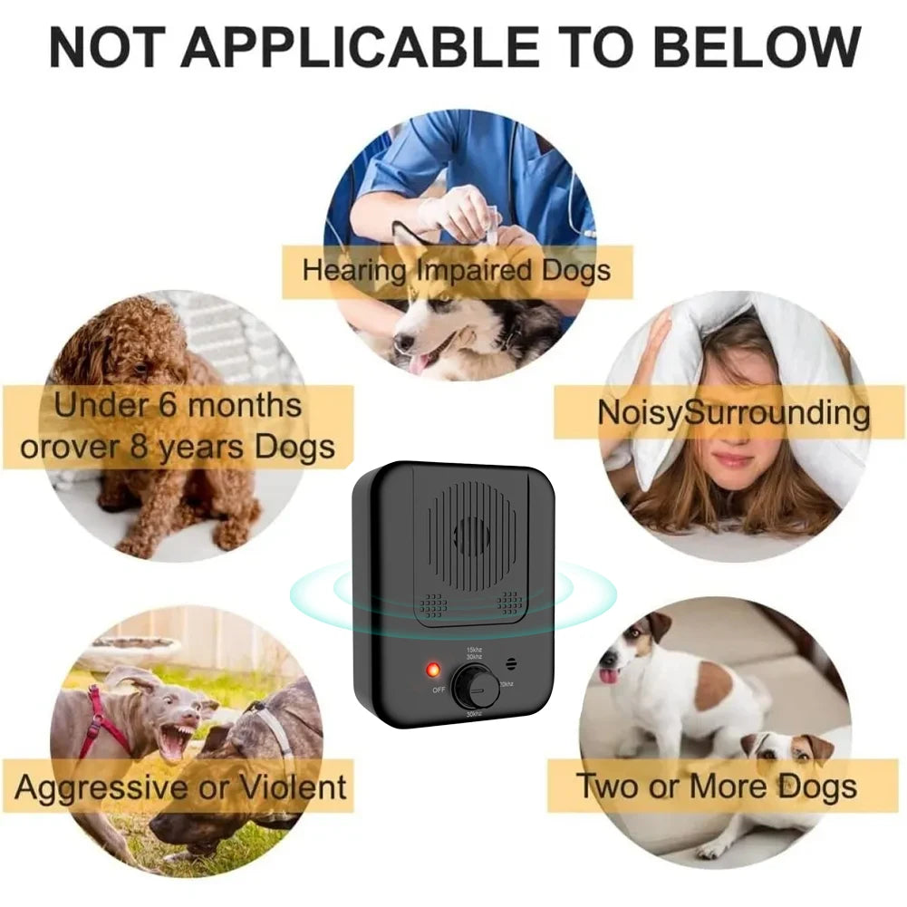 Anti-Barking Ultrasonic Dog Bark Stopper | Rechargeable Dog Deterrent & Pet Repeller 🐶🔇