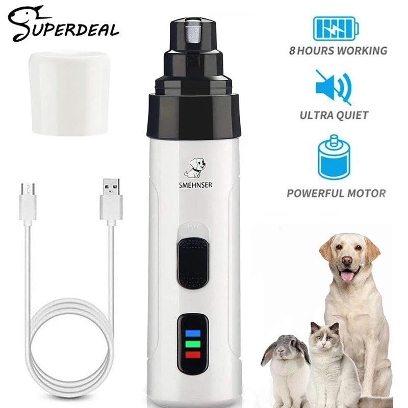 Gentle nail care for dogs with USB charging"