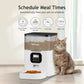 VOLUAS Automatic Cat Feeders - Dry Food Dispenser with Timer, Desiccant Bag, Programmable Portion Size,Automatic Feeders