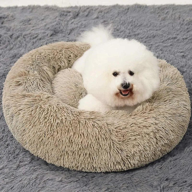 Calming Donut Dog Beds Cuddler, Dog Beds for Medium Large Dogs, Indoor Dog Calming Beds Large,30''