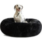 Calming Donut Dog Beds Cuddler, Dog Beds for Medium Large Dogs, Indoor Dog Calming Beds Large,30''