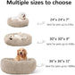 Calming Donut Dog Beds Cuddler, Dog Beds for Medium Large Dogs, Indoor Dog Calming Beds Large,30''