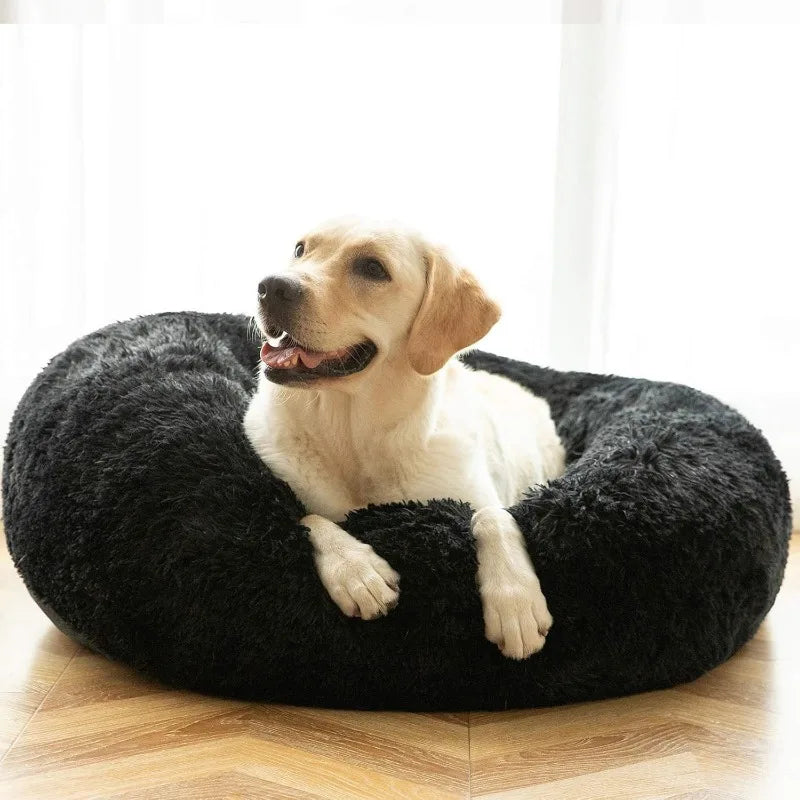 Calming Donut Dog Beds Cuddler, Dog Beds for Medium Large Dogs, Indoor Dog Calming Beds Large,30''