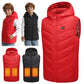 USB-Powered Heated Vest Jacket for Kids - 10-Zone Winter Thermal Waistcoat for Hunting, Hiking, and Outdoor Warmth