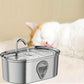 3.5L Large Capacity Automatic Stainless Steel Cat Water Fountain with LED Lighting