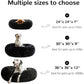 Calming Donut Dog Beds Cuddler, Dog Beds for Medium Large Dogs, Indoor Dog Calming Beds Large,30''