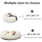 Calming Donut Dog Beds Cuddler, Dog Beds for Medium Large Dogs, Indoor Dog Calming Beds Large,30''