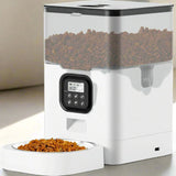 VOLUAS Automatic Cat Feeders - Dry Food Dispenser with Timer, Desiccant Bag, Programmable Portion Size,Automatic Feeders