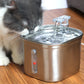 Stainless Steel Cat Fountain With Water Mark Automatic Cats Water Dispenser Sensor Filter Pet Cat Ultra Quiet Pump Water Foutain