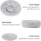 Calming Donut Dog Beds Cuddler, Dog Beds for Medium Large Dogs, Indoor Dog Calming Beds Large,30''