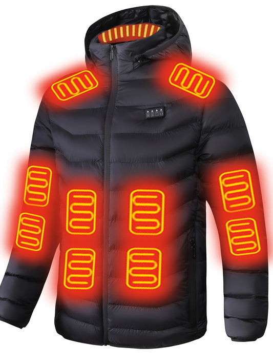 Men’s Smart Heated Jacket with 21 Heating Zones