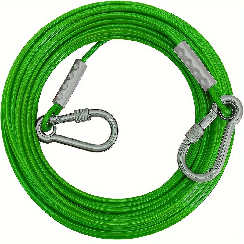 Power Dog Leash With Steel Frame 15, 20, 30, 40, 100 Ft Heavy Duty Leash Up To 250 Lbs Training Yard And Patio