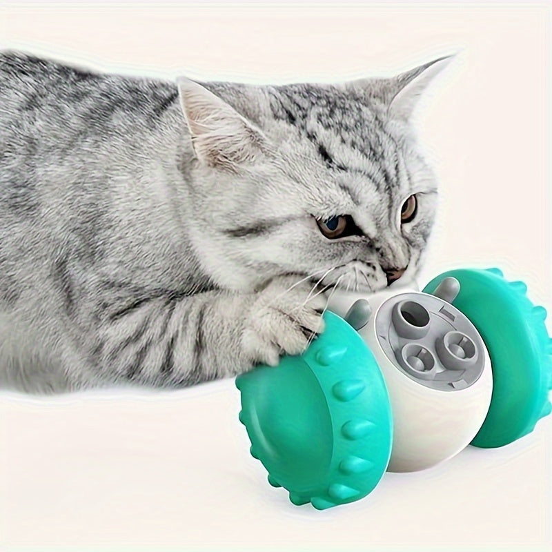 Interactive Pet Food Dispenser Toy For Dogs And Cats - Anti-Overturn Chew Toy, Slow Feeder