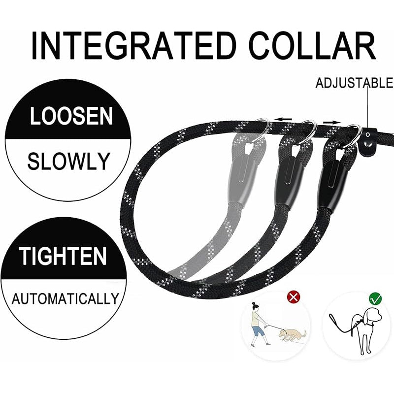 Premium Heavy Duty 6 FT Rope Dog Leash with Padded Handle