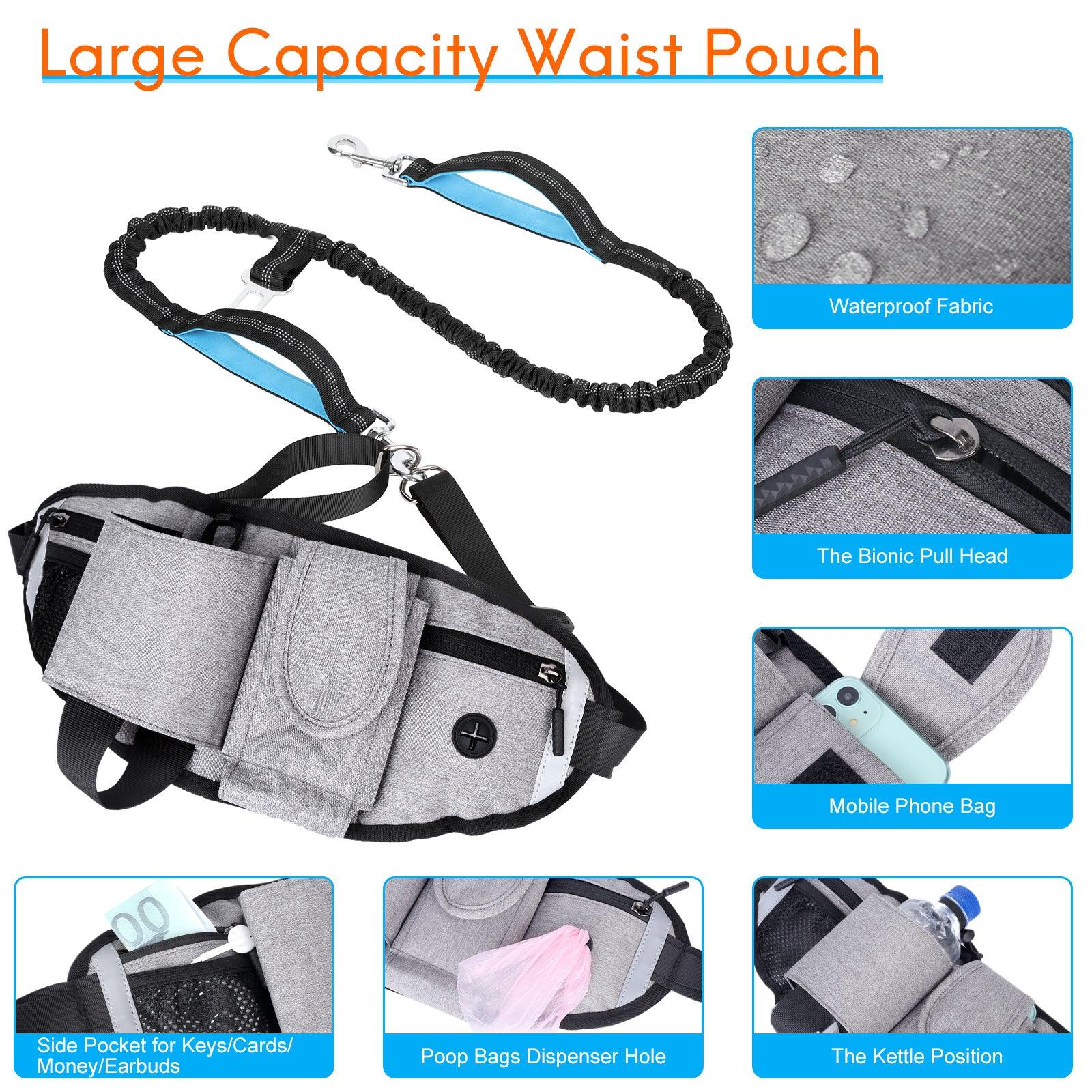 Hands-Free Waist Bag Dog Leash - Leash The Love