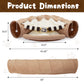 Collapsible Cat Tunnel Bed;  Hide Tunnel for Indoor Cats with Hanging Toys and Cushion Mat