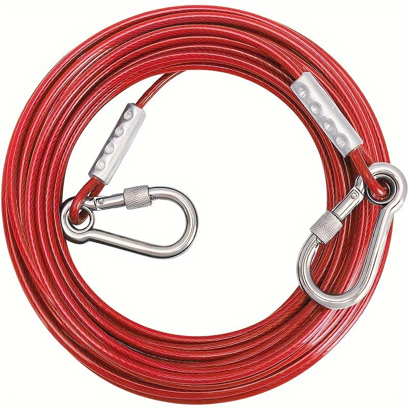 Power Dog Leash With Steel Frame 15, 20, 30, 40, 100 Ft Heavy Duty Leash Up To 250 Lbs Training Yard And Patio